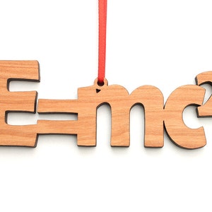 E = mc2 Ornament - Theory of Special Relativity by Albert Einstein Physics Ornament - Science Teacher Gift for Physics or Chemistry