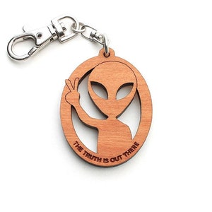SETI The Truth is Out There Alien Key Chain -