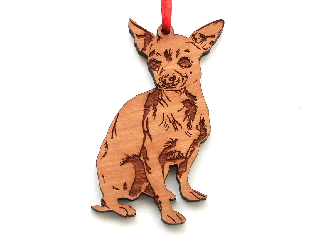 Sitting With Lead In Its Mouth Black And Tan Chihuahua Dog Statue Walkies Chihuahua Figurine Ornament - Foto 4