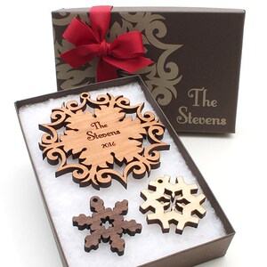 Family Name Personalized Family Christmas Ornaments by Nestled Pines - The Stevens Family Personalized Ornament Christmas Gift