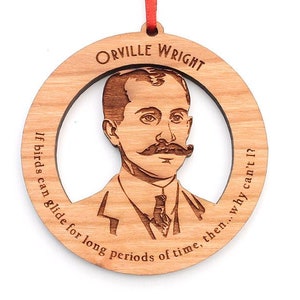 Orville Wright Ornament - Pionier des bemannten Fluges Orville Wright berühmte Gesichter Ornament