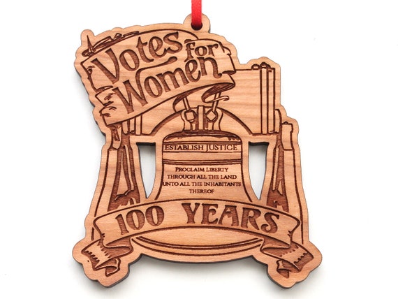 Justice Bell Ornament Women's Suffrage 100 Year Anniversary Ornament  Centennial Ornament Women's Vote