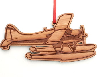 Float Plane Ornament - A Pilot's Favorite Float Plane Wood Ornament