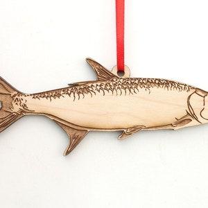 Tarpon - One Of The Great Saltwater Game Fishes Tarpon Wood Ornament