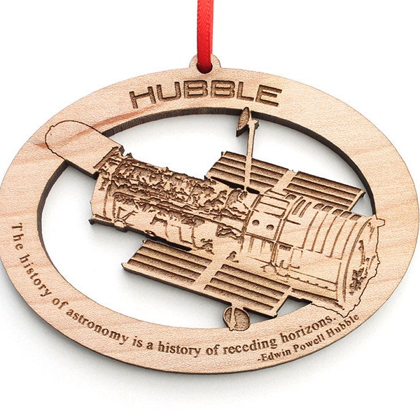 Hubble Telescope Ornament - Science Astronomy Gift . Space Stars and Science Collection from Nestled Pines