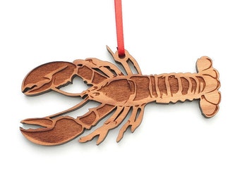 Lobster Christmas Ornament - Nestled Pines Sea Creature Ornament Collection Aquatic Theme Christmas Ornament