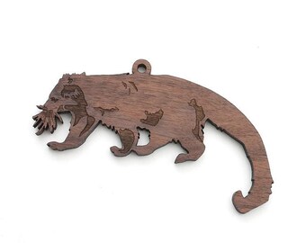 Binturong Ornament - Adorable Bearcat Binturong Wood Ornament