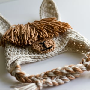READY TO SHIP Crochet Llama Hat, Sizes Newborn to Toddler image 9