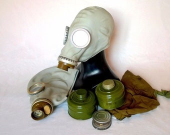 2x Gas mask GP-5. Scary gas mask was made in for civil and military purposes. Great for Steampunk. New Chernobyl without filters