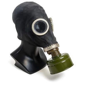 Gp 5 Black Gas Mask Soviet Russian Military New Old Stock Items No