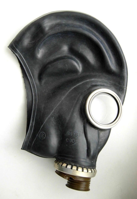 Ukraine Military Gas Mask GP5 Black Soviet Vintage