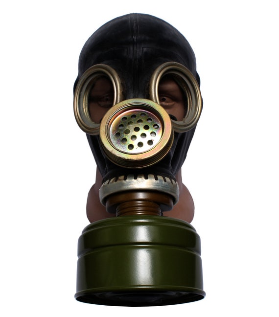 WW2 masque à gaz GP-5M masque filtre sac noir soviétique russe