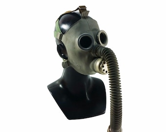 Russian military soviet Grey gas mask PDF for kids with hose. without filter