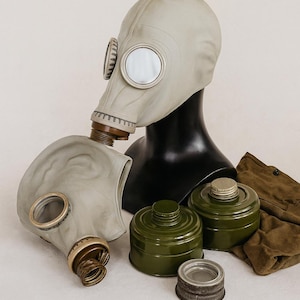 Soviet GP-7 Gas Mask, New Black Rubber, Steampunk Goth - Etsy