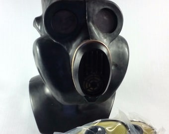 Soviet russian gas mask Black... PBF. New full set... EO 19 ... Similar as Star Wars...Gorilla  mask all size