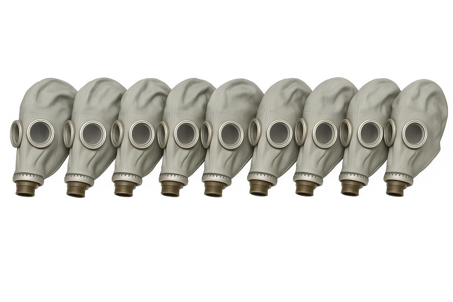 10x Gas Mask GP5 Cold WAR Era Soviet Army Gas Mask Gasmask