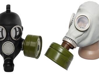 Soviet GP-7 Gas Mask with GP-5 (FREE), Full Set, Steampunk Goth