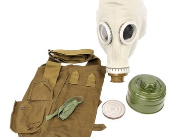 Vintage soviet Gas mask GP-5 USSR era 1980s Russian Gas mask