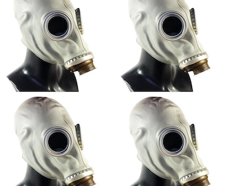 4 Russian GP-5 Gas Masks, Soviet Military Surplus (No Filters)