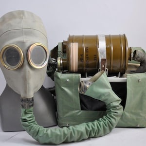 Very Rare Soviet Grey Rubber Gas Mask IP 4 M, Ukraine Made, New