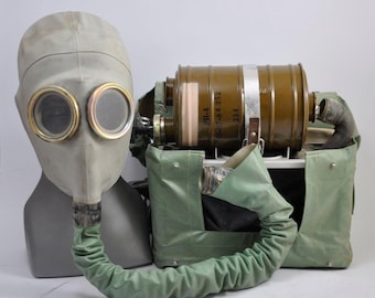 Very Rare Soviet Grey Rubber Gas Mask IP 4 M, Ukraine Made, New