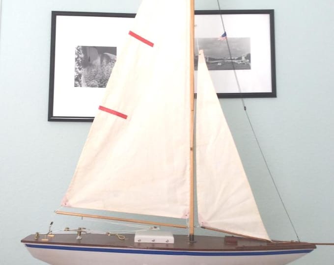 Classic, Pond Yacht, Sailing Vessel, c.a. 1950's Fully Restored, Vintage, Annapolis, Md. Handmade
