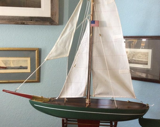 Vintage "Chesapeake Bay" Schooner, Vintage, Sailboat, Fully Restored c.a. 1960's