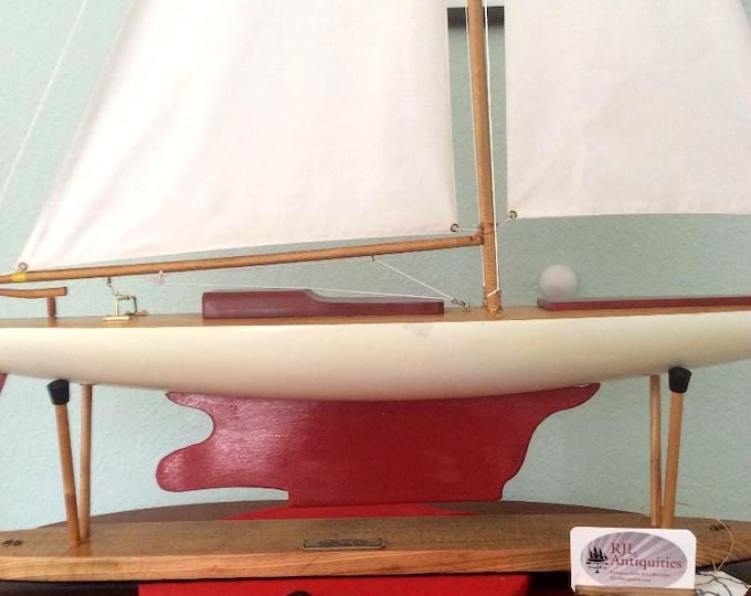 Australian Vintage Model Sailboat, Restored, c.a. 1940's