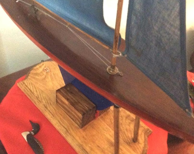 Rare Vintage Jacrim Keystone Sailboat, C.A. 1938 - 1939, Restored Collector's Edition Restored