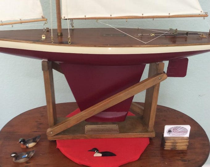 Museum Quality, Rare Jacrim Seaworthy "Sea Spray" Pond Yacht, Fully Restored, c.a. 1930's