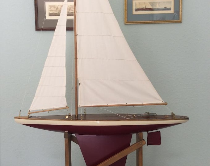 Jacrim Seaworthy "Sea Spray" Pond Yacht, 1930s Fully Restored, c.a. 1930's