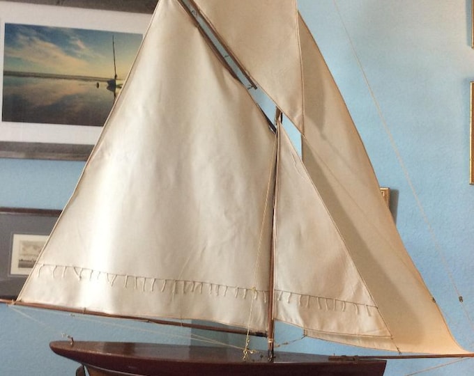 Vintage Classic Nova Scotia Clipper Sailboat, Yacht C.A. 1980's