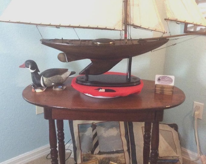 Vintage Bermuda Schooner, Sailboat, Pond boat, Handmade, Provincetown, Mass.