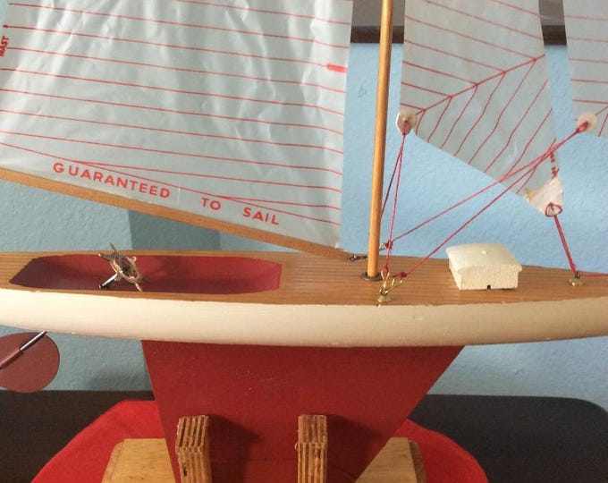 1950's Jacrim Keystone (Very Rare) Vintage, Antique Pond Boat, First Edition, Fully Restored