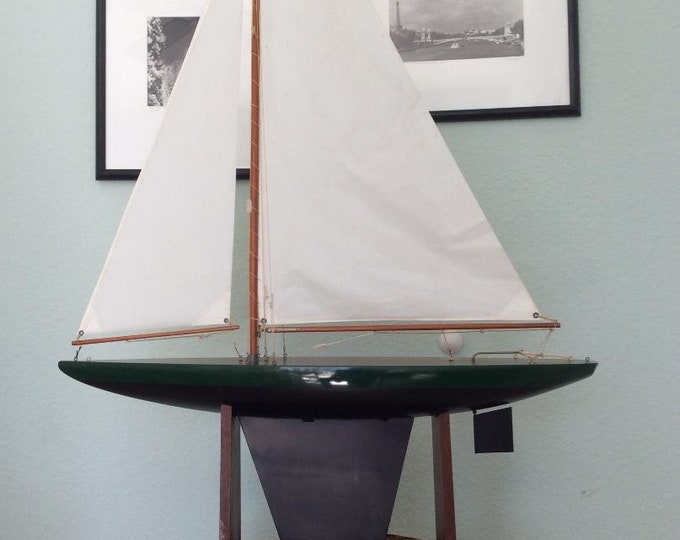 Historic, Vintage (Rare) Jacrim Seaworthy Pond Yacht c.a. 1920-1940 Restored Antique