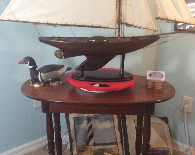 Vintage Bermuda Schooner, Sailboat, Pond boat, Handmade, Provincetown, Mass.