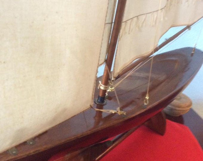 Vintage Classic Nova Scotia Clipper Sailboat, Yacht C.A. 1980's