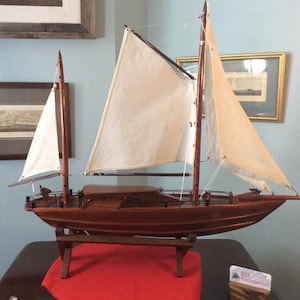 Vintage model yacht - Etsy 日本