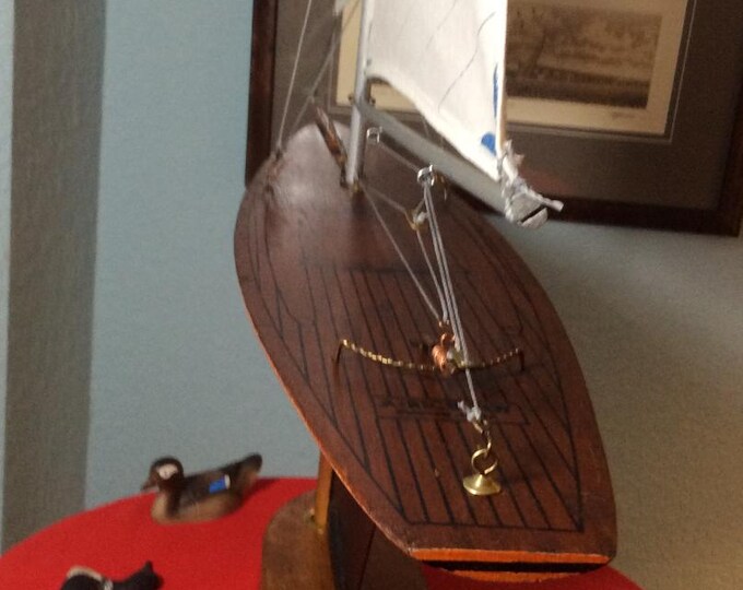 Very "RARE" Vintage RICI Models Vintage Pond boat, Restored, c.a. 1940's