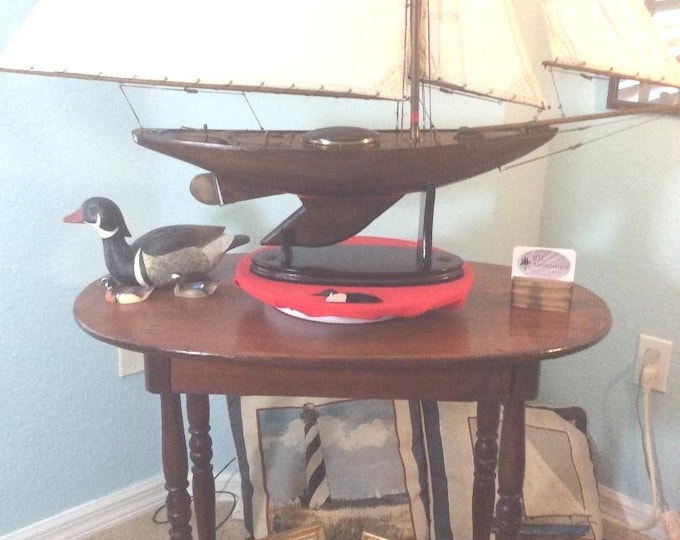 Vintage Bermuda Schooner, Sailboat, Pond boat, Handmade, Provincetown, Mass.