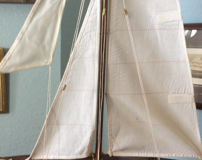 Vintage "Chesapeake Bay" Schooner, Vintage, Sailboat, Fully Restored c.a. 1960's