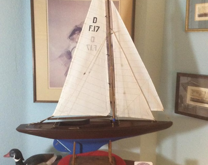 Rare 1930's Herreshoff Fishers Island Class 15 Pond Yacht "all Original"