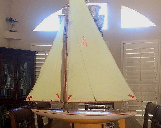 Quality, Handmade, Vintage Pond Yacht c.a. 1940 - 1950 Era, Lake of The Ozarks