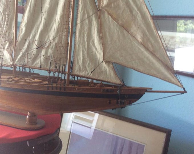 Vintage (Rare) Edwardian English Sailing Yacht, Antique, Museum Quality, c.a. 1910 Era, London