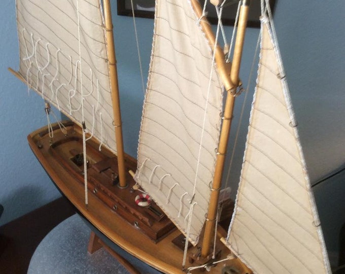 Gaff Rigged Ketch Schooner, Vintage c.a. 1980's Restored, Nova Scotia