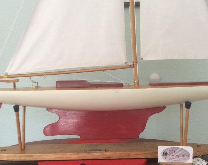 Australian Vintage Model Sailboat, Restored, c.a. 1940's