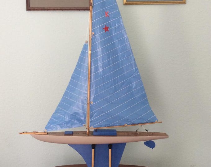 Rare Vintage Jacrim Keystone Pond boat c.a. 1950's Restored