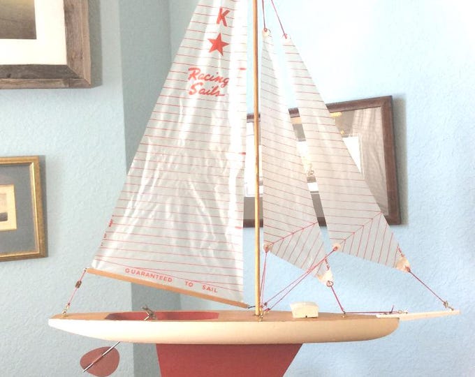 1950's Jacrim Keystone (Very Rare) Vintage, Antique Pond Boat, First Edition, Fully Restored