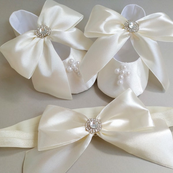 Baptism Girl Shoes Etsy