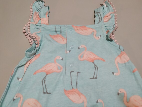 Vintage Flamingos Jersey Romper - cute gift for b… - image 6